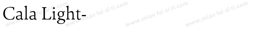 Cala Light字体转换